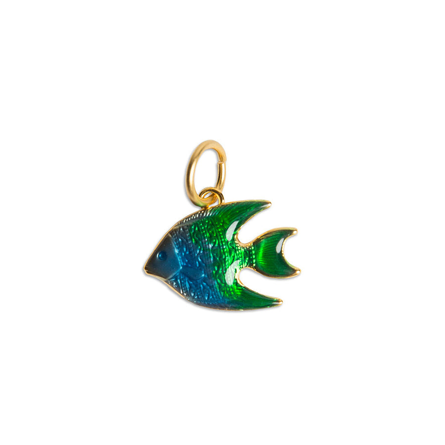 BLUE & GREEN FISH CHARM