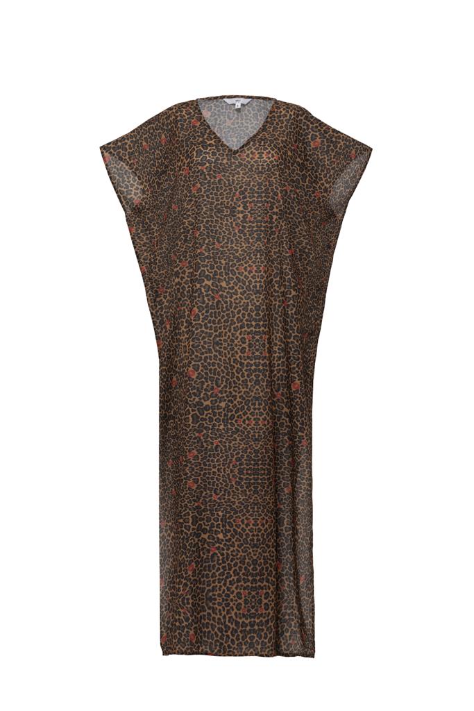 BROWN LEOPARD COVERUP