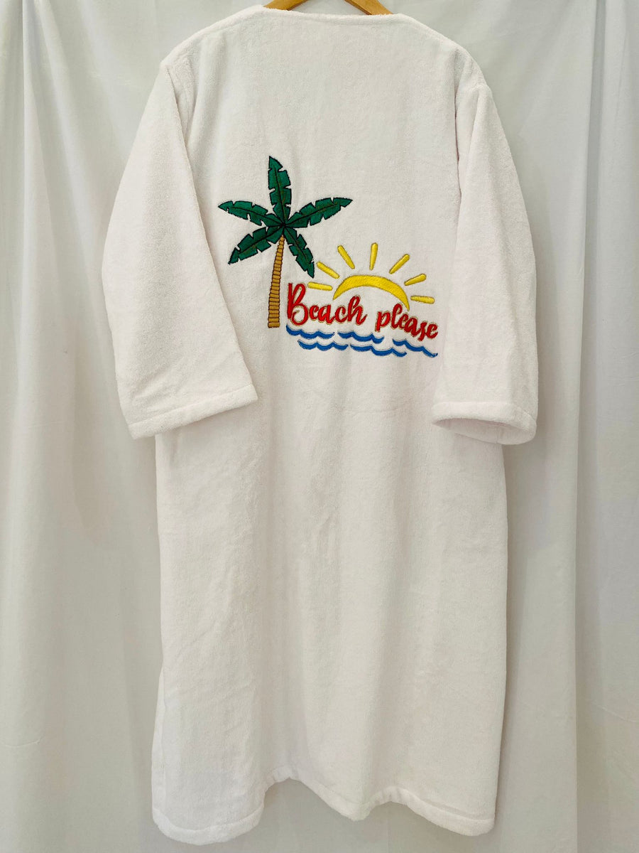 BEACH PLEASE TOWEL COVER-UP