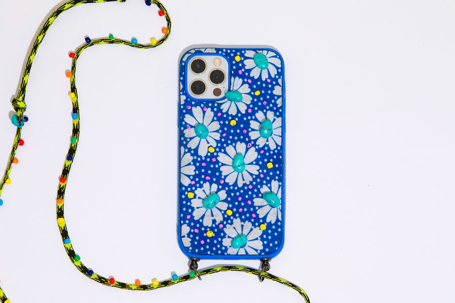 50s FLOWER PHONE COVER & STRAP
